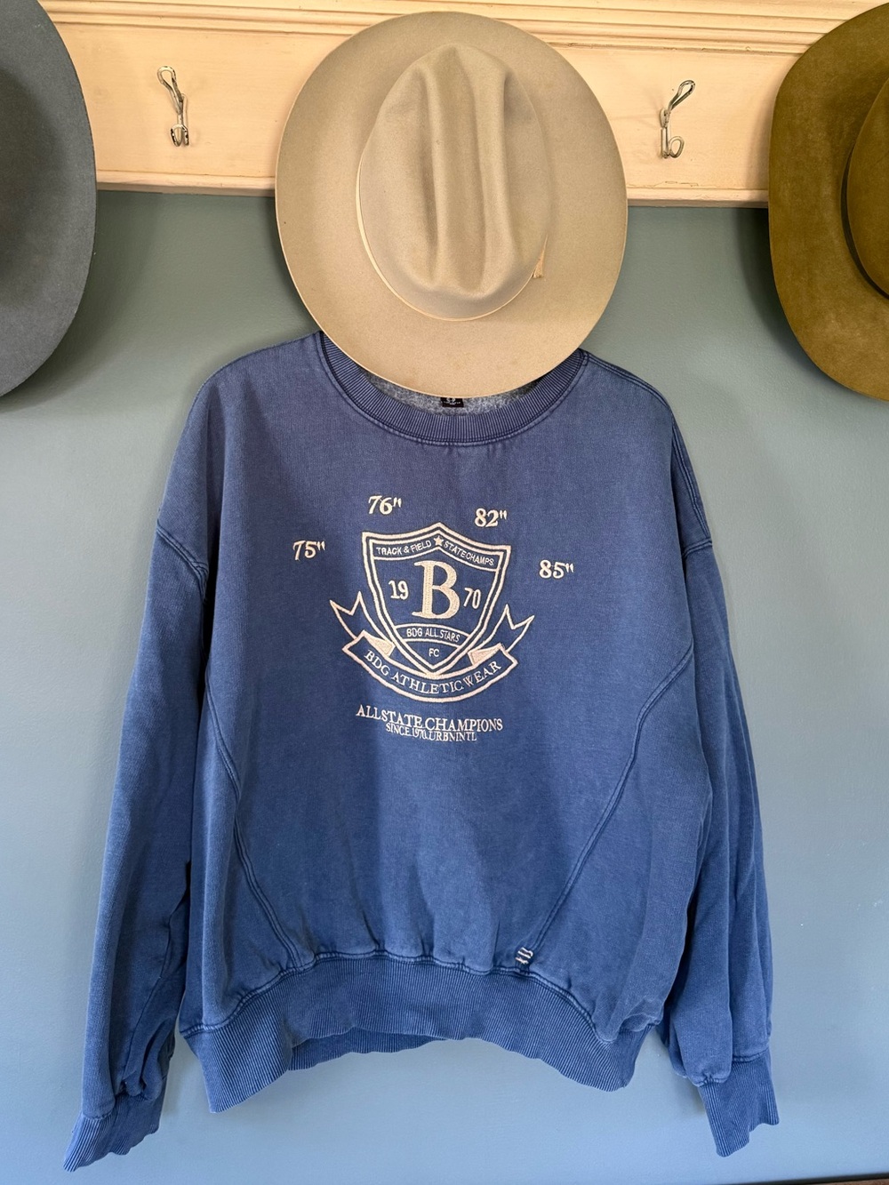 Urban outfitters :: BDG Wilder Crew Neck embroidered Logo Sweatshirt sz small